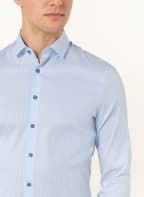 OLYMP Jerseyhemd No. Six 24/Seven super slim, Farbe: WEISS/ HELLBLAU (Bild 1)