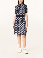 HUGO Knit dress SADRESSY, Color: DARK BLUE/ WHITE (Image 1)