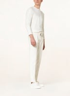 CIRCOLO 1901 Piqué trousers slim fit, Color: ECRU (Image 1)