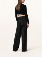 Palm Angels Hose im Jogging-Stil, Farbe: SCHWARZ/ WEISS (Bild 1)
