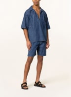 VALENTINO Short-sleeved shirt regular fit made of denim, Color: BLUE (Image 1)