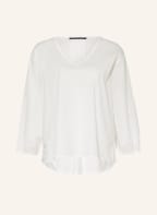 LUISA CERANO Shirt im Materialmix mit 3/4-Arm, Farbe: ECRU (Bild 1)