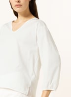 LUISA CERANO Shirt im Materialmix mit 3/4-Arm, Farbe: ECRU (Bild 1)