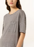 LUISA CERANO T-shirt made of linen, Color: TAUPE/ LIGHT GRAY (Image 1)