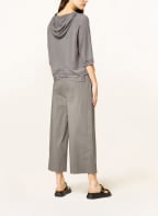 LUISA CERANO Knit hoodie with glitter thread and linen , Color: GRAY (Image 1)