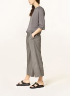 LUISA CERANO Knit hoodie with glitter thread and linen , Color: GRAY (Image 1)