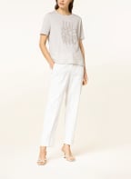 LUISA CERANO Trousers with linen, Color: WHITE (Image 1)