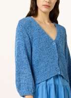 LUISA CERANO Strickjacke mit Leinen , Farbe: HELLBLAU (Bild 1)