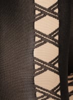 Wolford Feinstrumpfhose SHEER OPAQUE LACING TIGHTS, Farbe: 8641 fairly light/black (Bild 1)