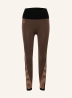 Wolford 7/8-Feinstrumpf-Leggings SHAPING SLIT , Farbe: SCHWARZ/ BEIGE (Bild 1)