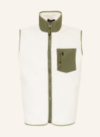 POLO RALPH LAUREN Kunstfell-Weste, Farbe: OLIV/ ECRU (Bild 1)