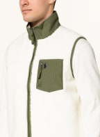 POLO RALPH LAUREN Kunstfell-Weste, Farbe: OLIV/ ECRU (Bild 1)