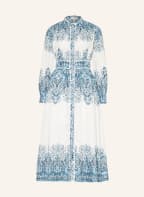 MRS & HUGS Hemdblusenkleid aus Leinen, Farbe: DUNKELBLAU/ WEISS (Bild 1)