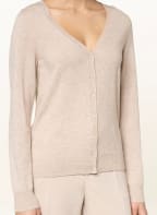 REPEAT Strickjacke aus Cashmere, Farbe: CREME (Bild 1)
