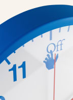 Off-White Home Wall clock , Color: BLUE/ WHITE/ RED (Image 1)
