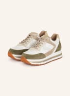 VOILE BLANCHE Sneaker MARAN , Farbe: WEISS/ OLIV/ HELLGRAU (Bild 1)
