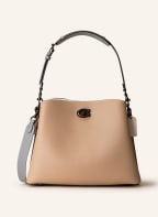 COACH Schultertasche WILLOW SMALL, Farbe: CAMEL/ BLAUGRAU (Bild 1)