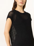 IRIS von ARNIM Strickshirt MONA aus Leinen, Farbe: SCHWARZ (Bild 1)