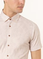 DESOTO Kurzarm-Hemd Slim Fit , Farbe: WEISS/ HELLBRAUN (Bild 1)