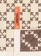 Off-White Home Bath towel, Color: ECRU/ BROWN (Image 1)
