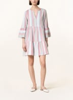 SUMMERY COPENHAGEN Kleid ELIZA mit 3/4-Arm und Volants, Farbe: HELLBLAU/ ROSA/ WEISS (Bild 1)