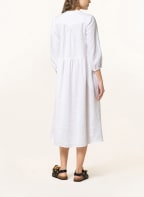 MRS & HUGS Hemdblusenkleid aus Leinen mit 3/4-Arm, Farbe: WEISS (Bild 1)