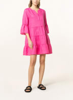 MRS & HUGS Leinenkleid mit 3/4-Arm, Farbe: PINK (Bild 1)