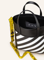 Off-White Saffiano-Shopper, Farbe: SCHWARZ/ WEISS (Bild 1)