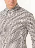 BOSS Jerseyhemd HANK Slim Fit , Farbe: WEISS/ OLIV (Bild 1)