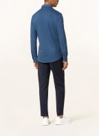 BOSS Piqué-Hemd ROAN Slim Fit, Farbe: BLAU (Bild 1)