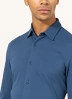 BOSS Piqué-Hemd ROAN Slim Fit, Farbe: BLAU (Bild 1)