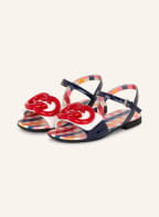 GUCCI Sandalen, Farbe: DUNKELBLAU/ ROT/ ROSA (Bild 1)