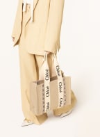 Chloé Shopper WOODY MEDIUM, Farbe: SLATE GREEN (Bild 1)