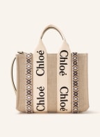 Chloé Shopper WOODY SMALL, Farbe: SLATE GREEN (Bild 1)