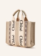 Chloé Shopper WOODY SMALL, Farbe: SLATE GREEN (Bild 1)