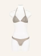 PILYQ Triangel-Bikini-Top ETERNAL mit Glitzergarn, Farbe: CREME/ GOLD (Bild 1)