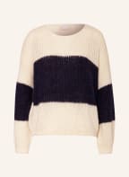 MRS & HUGS Sweater with alpaca, Color: DARK BLUE/ CREAM (Image 1)