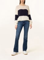 MRS & HUGS Sweater with alpaca, Color: DARK BLUE/ CREAM (Image 1)
