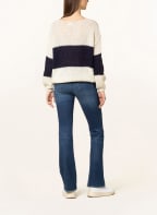 MRS & HUGS Sweater with alpaca, Color: DARK BLUE/ CREAM (Image 1)