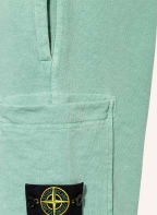 STONE ISLAND JUNIOR Cargo-Sweatshorts, Farbe: HELLGRÜN (Bild 1)