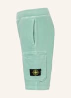 STONE ISLAND JUNIOR Cargo-Sweatshorts, Farbe: HELLGRÜN (Bild 1)
