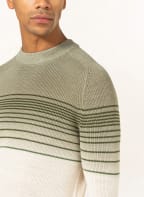 Marc O'Polo Pullover, Farbe: OLIV/ DUNKELGRÜN/ CREME (Bild 1)