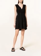 PATRIZIA PEPE Dress with linen, Color: BLACK (Image 1)