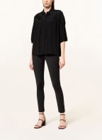 PATRIZIA PEPE Oversized shirt blouse , Color: BLACK (Image 1)