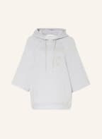 FABIANA FILIPPI Oversized hoodie with decorative gems, Color: GRAY (Image 1)