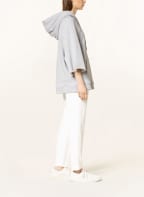 FABIANA FILIPPI Oversized hoodie with decorative gems, Color: GRAY (Image 1)