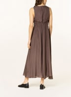 FABIANA FILIPPI Abendkleid aus Seide mit Schmucksteinen, Farbe: BRAUN (Bild 1)