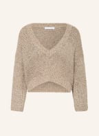 FABIANA FILIPPI Pullover mit Leinen, Farbe: TAUPE (Bild 1)