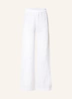 FABIANA FILIPPI Marlenehose aus Leinen, Farbe: WEISS (Bild 1)