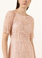 ADRIANNA PAPELL Cocktail dress with bead and sequin trim, Color: ROSE (Image 1)